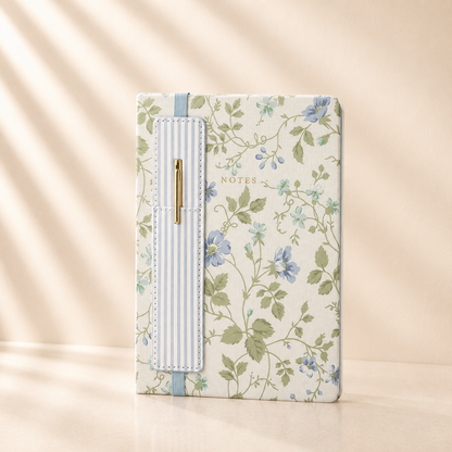 Laura Ashley Heirloom Cottage Journal with Pen Holder 6”x8”