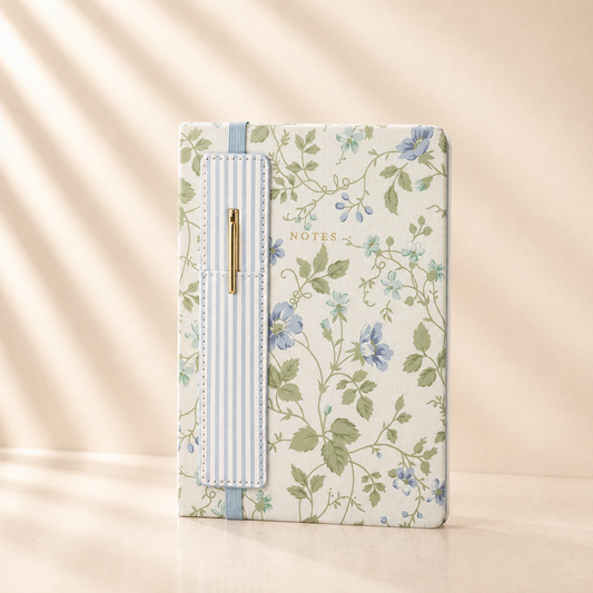 Laura Ashley Heirloom Cottage Journal with Pen Holder 6”x8”