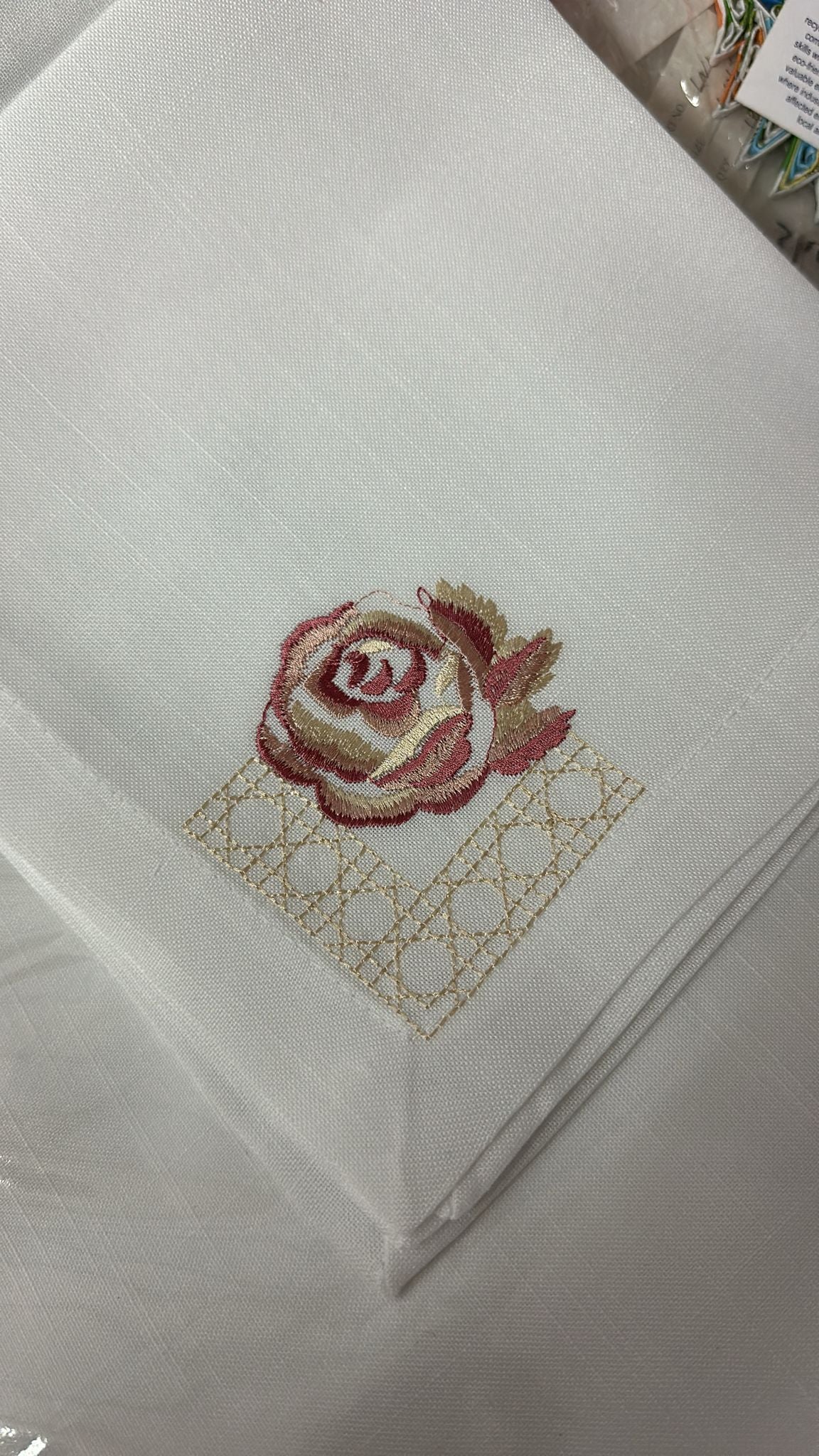 Pink Rose Tablecloth