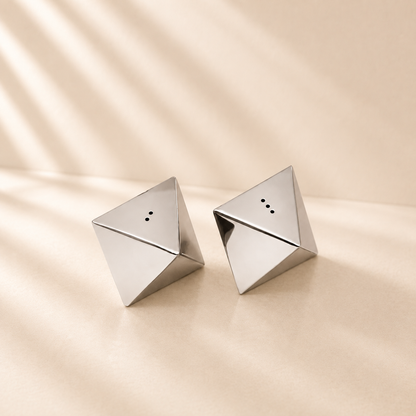 Stainless Steel Diamond Salt & Pepper
