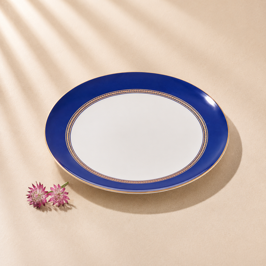 Cobalt Blue Charger with Gold Rim