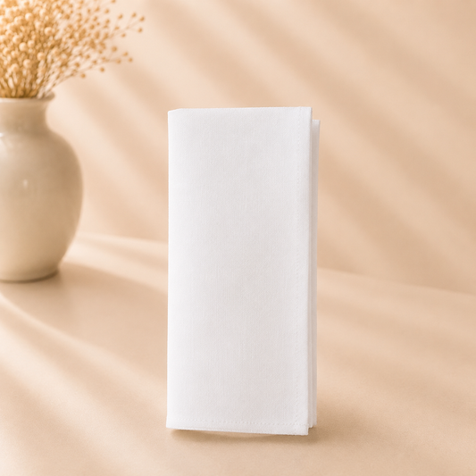 Harvest Weave White Napkins 6pcs Set 18”x18”
