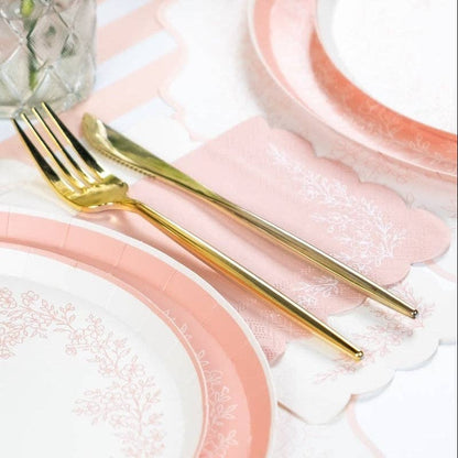 Floral Elegance Pink Guest Towels 16pk