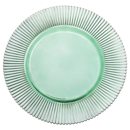 Ribbed Glass Charger 13”