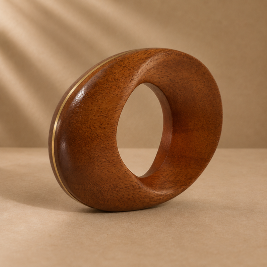 Morgan Wood Napkin Ring Set of 4