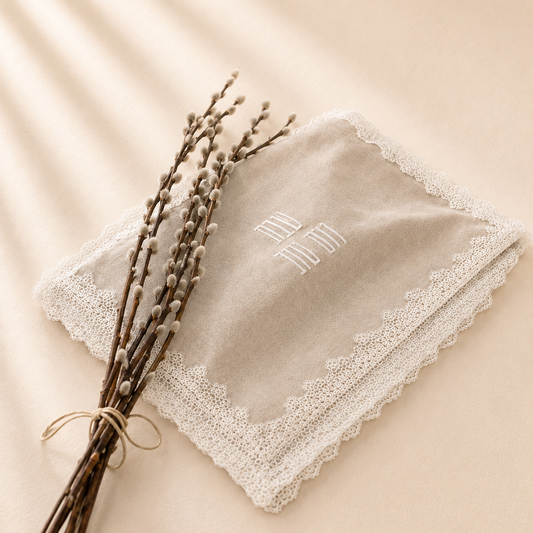 Lace Linen Challah Covers