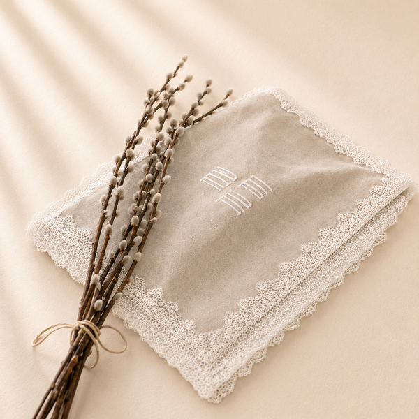 Lace Linen Challah Covers