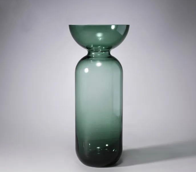 Tall Green Vase 13.6”