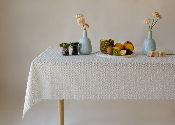 Whitana White Tablecloth