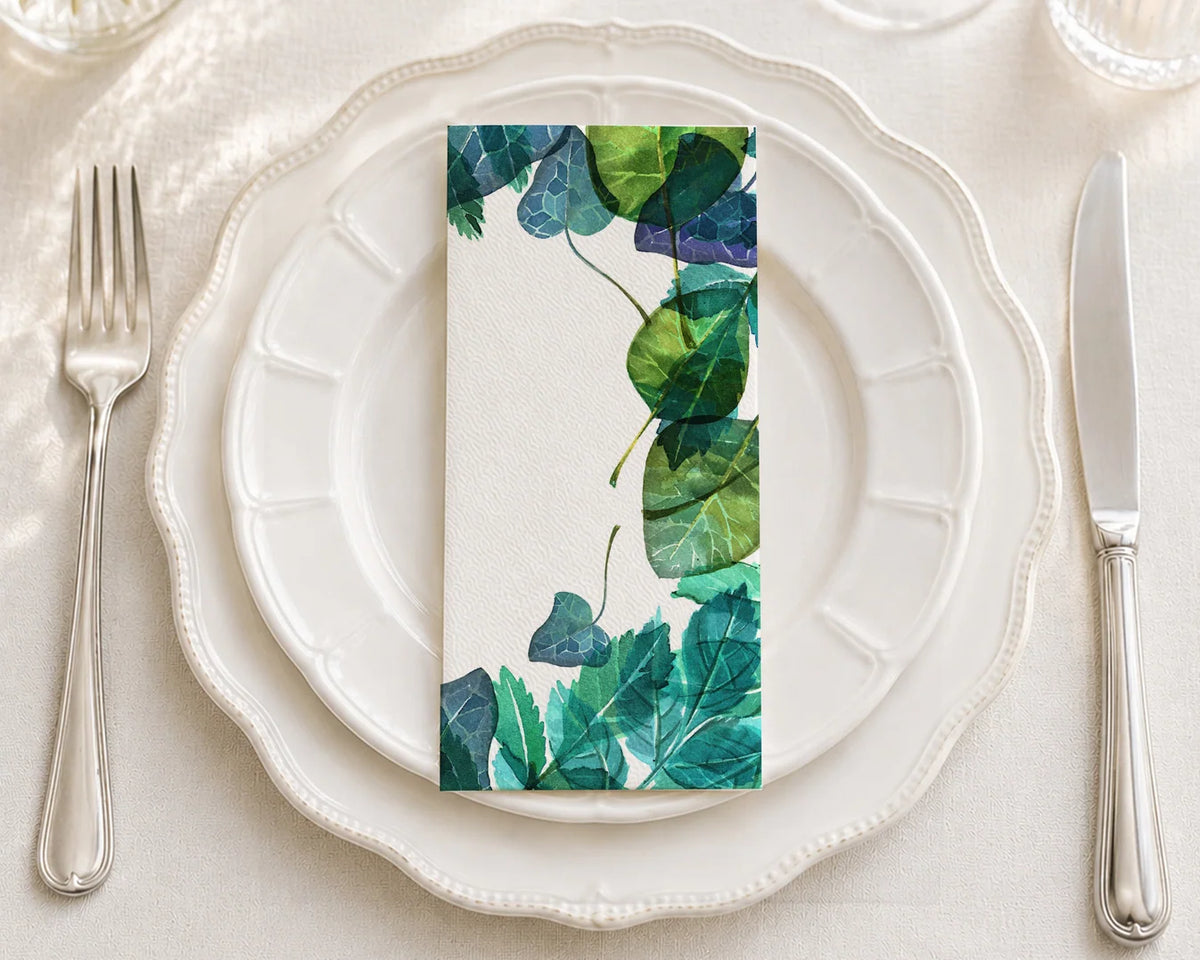 Translucent Leaves Guest Towels