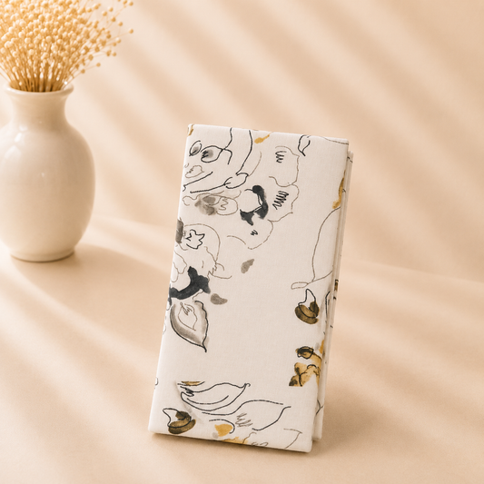 Abstract Floral Dinner Napkins: Marigold 20" Set of 4