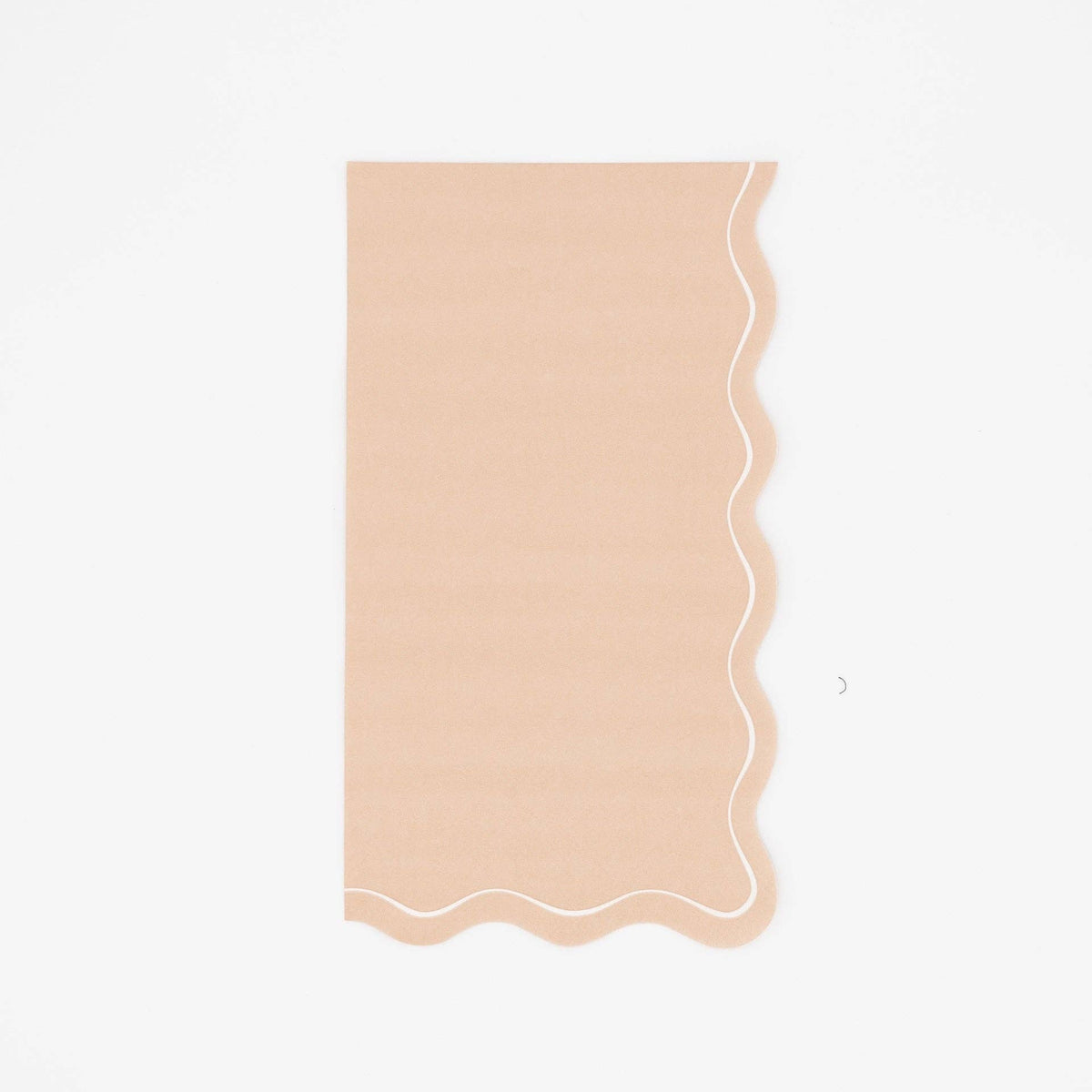 Light Brown Scallop Guest Towels 16pk