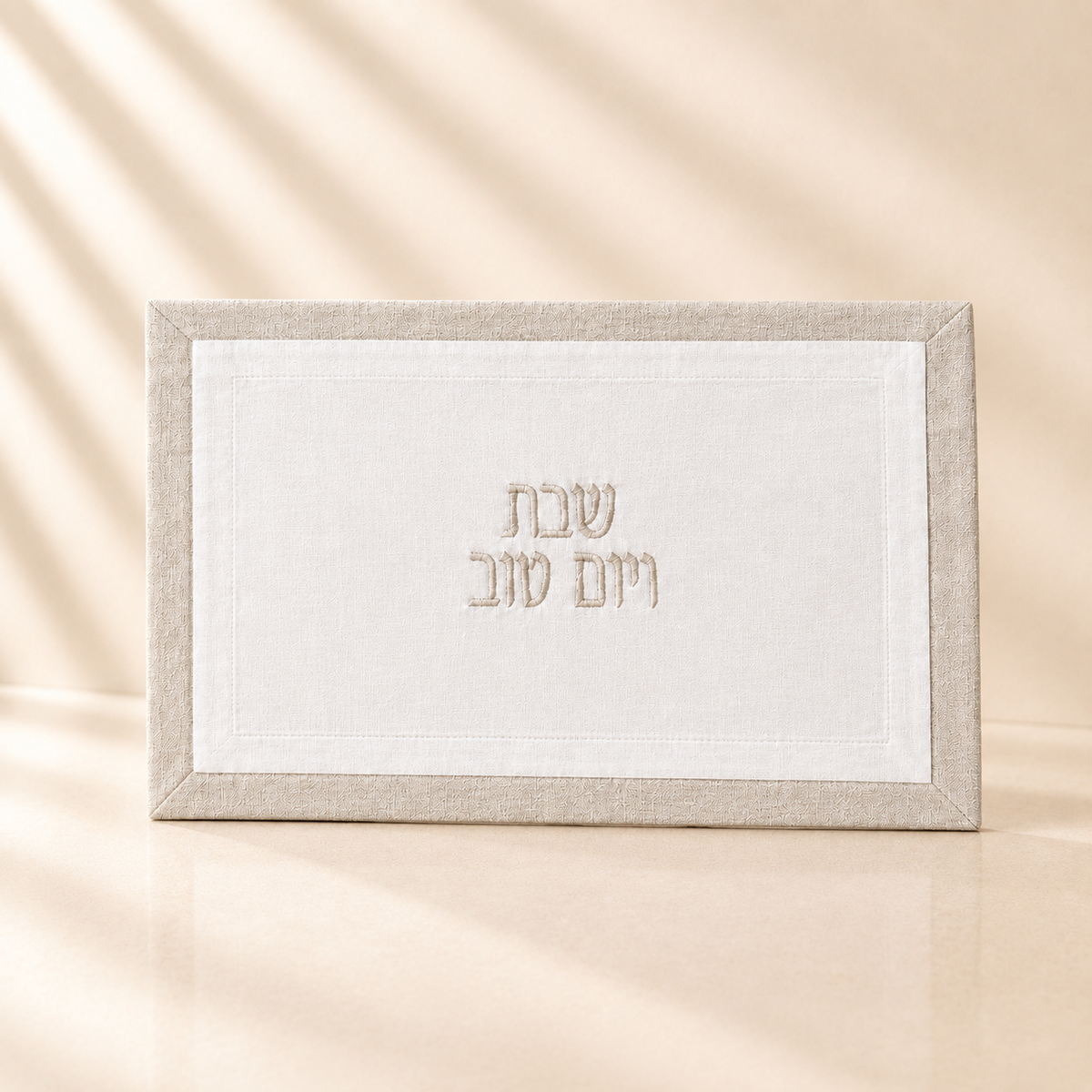 White Linen Bloom Challah Covers