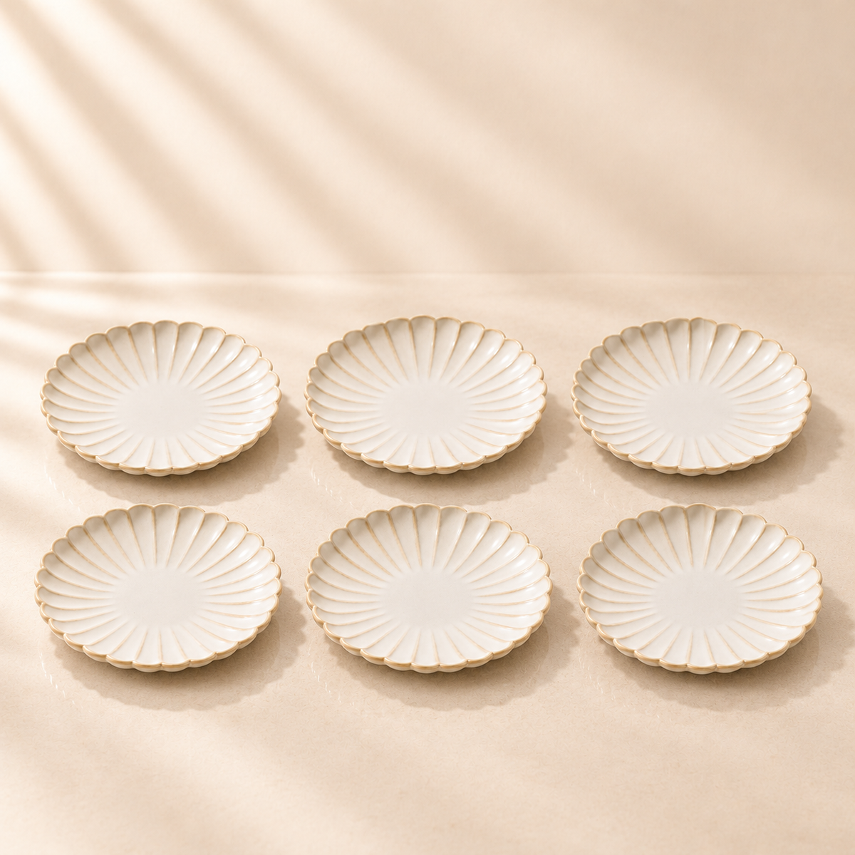 Atlantic, Bread and Butter Plate, Cream 6" Set of 6