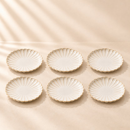 Atlantic, Bread and Butter Plate, Cream 6" Set of 6