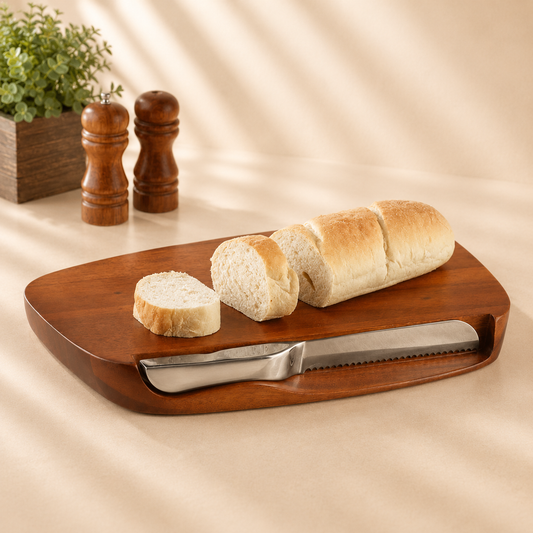 Nambé Blend Bread Board With Knife