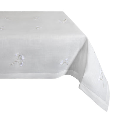 Blossom White Tablecloth