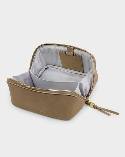 Katie Loxton Fold Out Suedette Mirror Makeup Bag