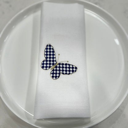 Washable Butterfly Napkin - 20" X 20” Set of 4