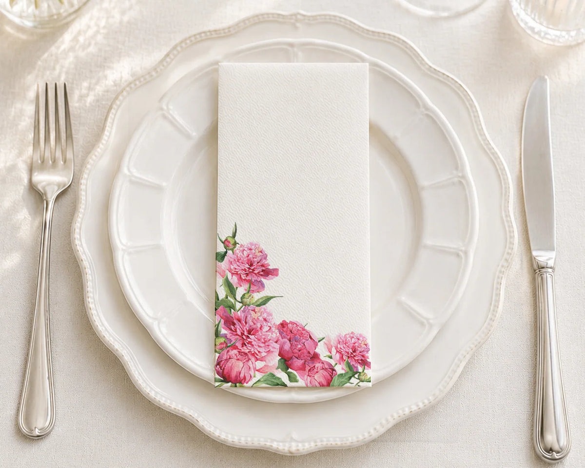 Peony Perfect Guest Towels