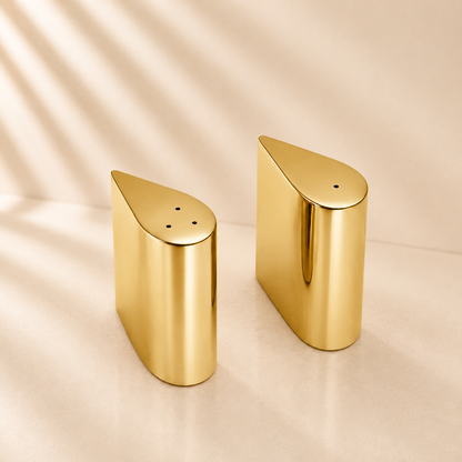 Gold Tear Drop Salt & Pepper