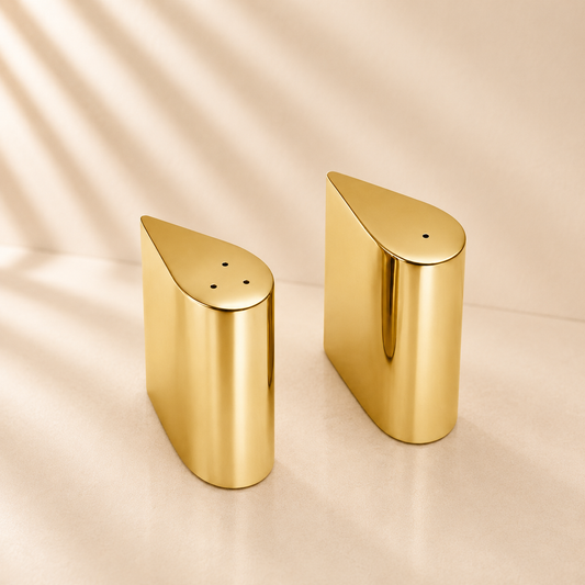 Gold Tear Drop Salt & Pepper