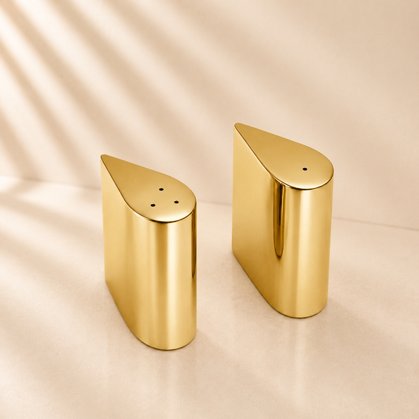 Gold Tear Drop Salt & Pepper