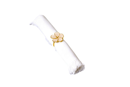 Lotus Flower Napkin Rings Set of 6