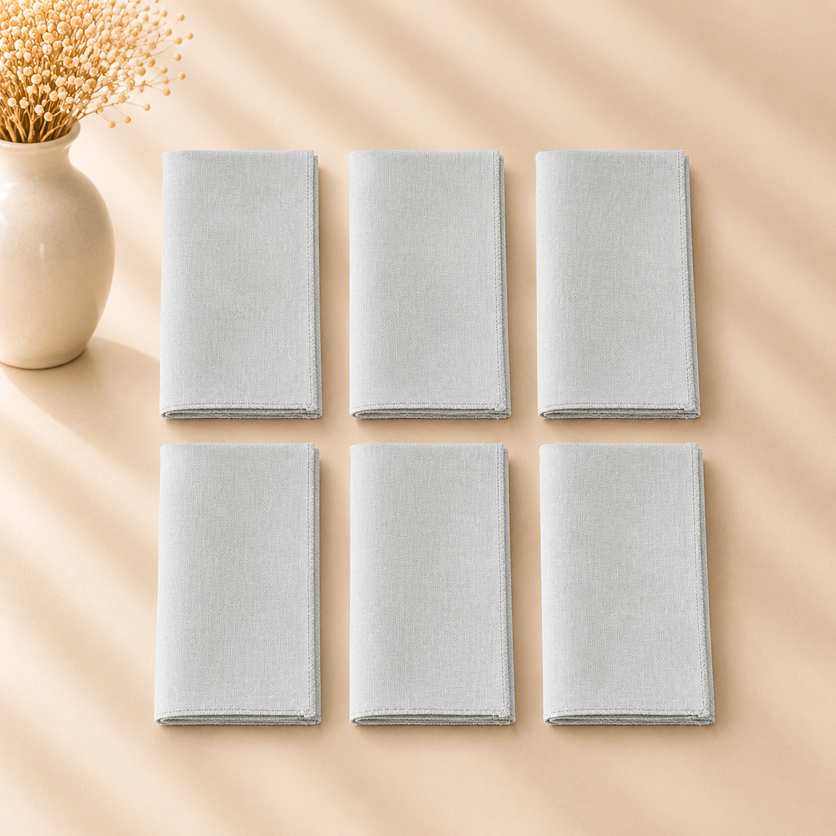 Harvest Weave Mint Napkins 6pcs Set 18”x18”