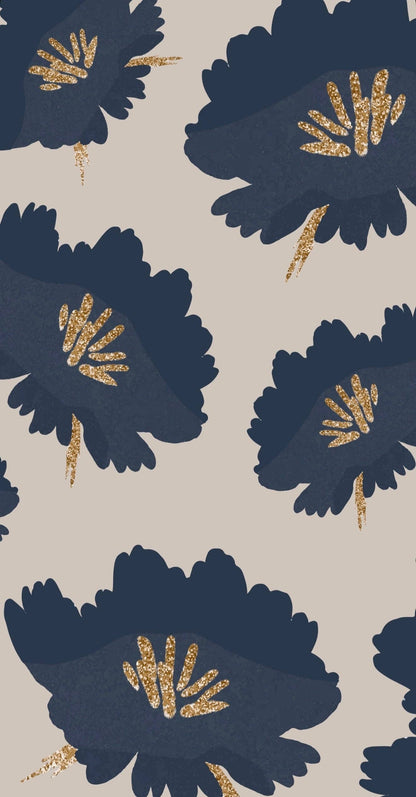 Ellington Navy - Printed Guest Towel 16pk