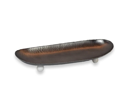 Temari Hammered BLK/WHT Oblong
