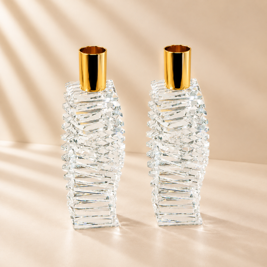 Crystal Candlestick Set of 2