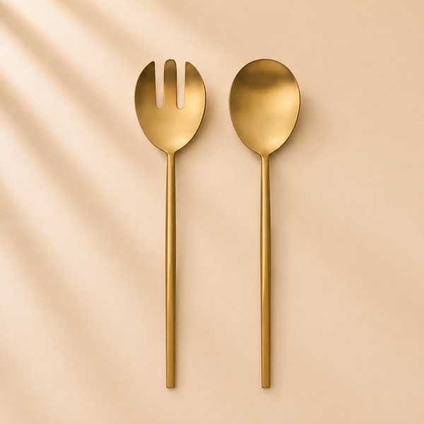 Gold Salad Servers