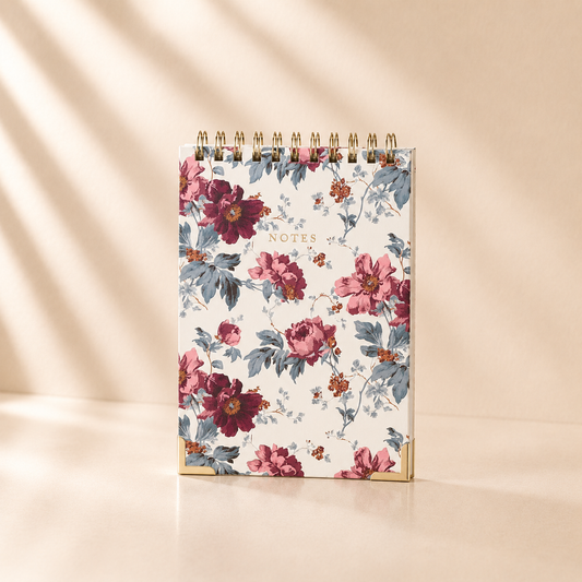 Heritage Blooms Floral Steno Pad