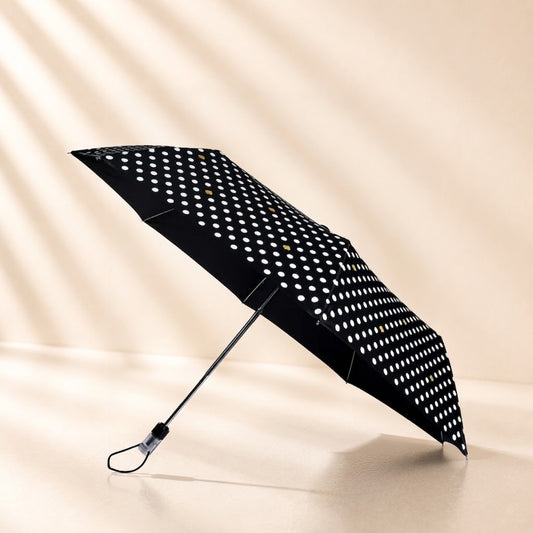 Travel Umbrella Polka Dots Black & White