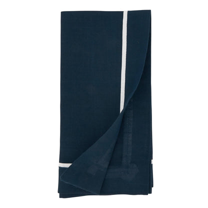 Classic Pleated Design Napkin: Grey 20" Set of 4
