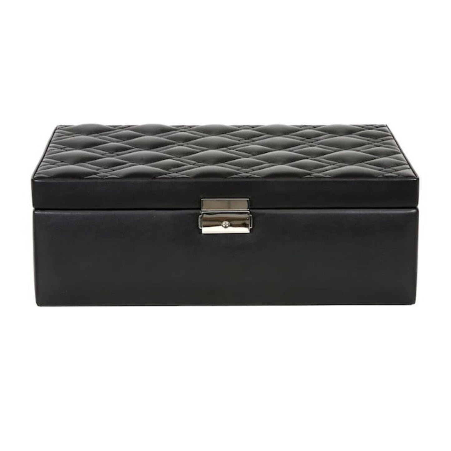 Bijou Quilted Jewelry Box - Black