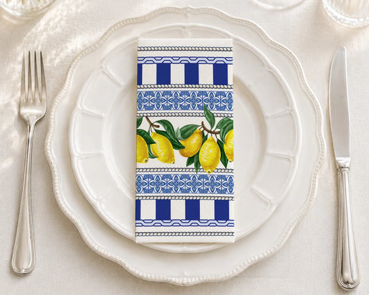 Venetian Lemons Guest Towel 16pk