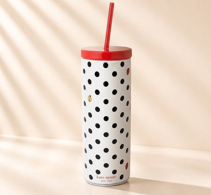 Ladybug Dot Acrylic Tumbler