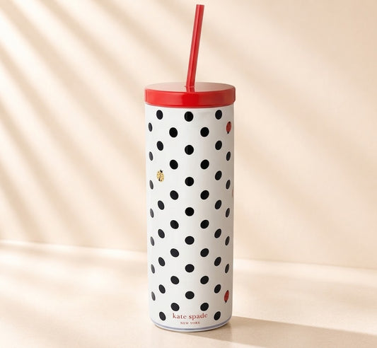 Ladybug Dot Acrylic Tumbler