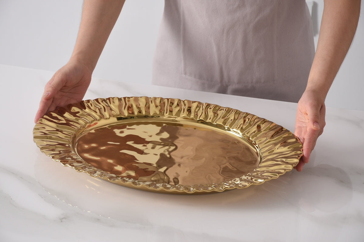 Large Gold Platter