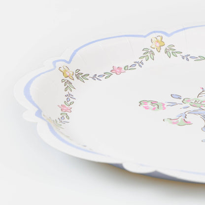 Chintz Border Dinner Plates 8pk