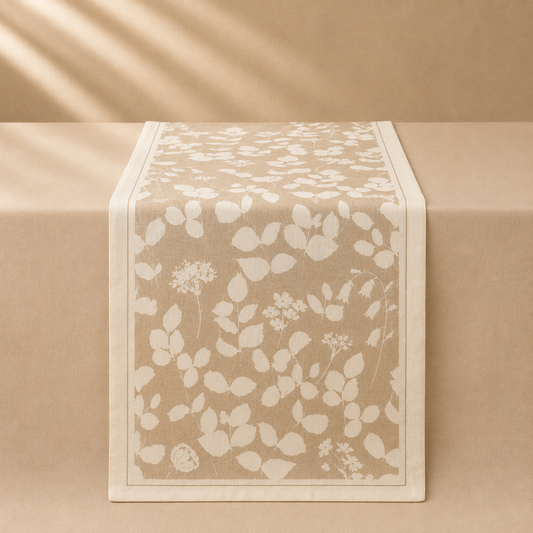 Fleur de Lin Beige 90” Runner