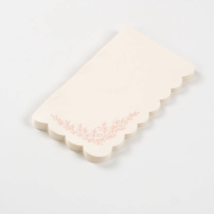 Floral Elegance Pink Guest Towels 16pk