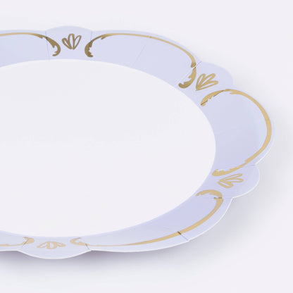 Rococo Pastel Dinner Plates 8pk