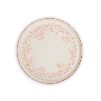 Floral Elegance Pink Dessert Plates 8pk