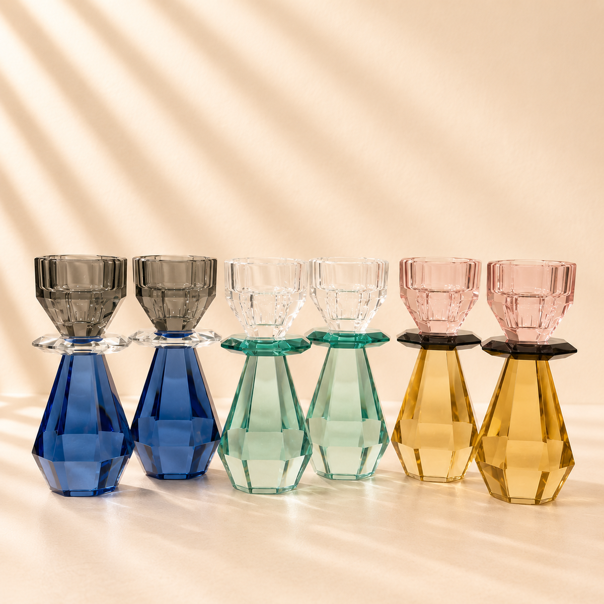 Crystal Tealight Holder Set of 2