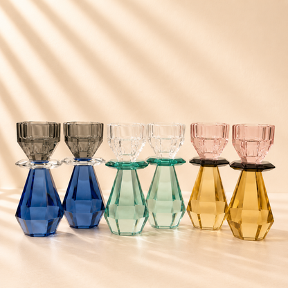 Crystal Tealight Holder Set of 2