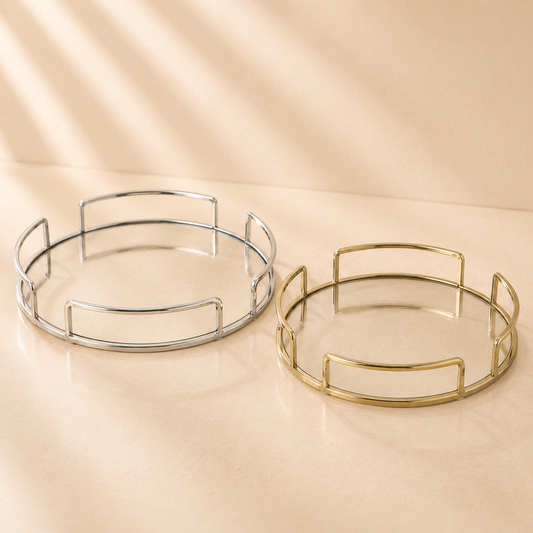 Modern Round Vanity Tray