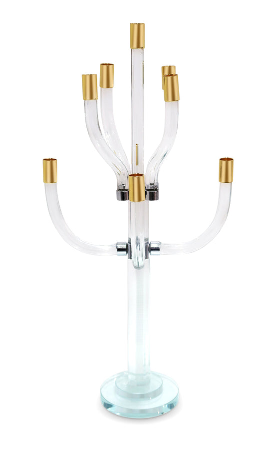 Gold Tip Candelabra - 9 Lights